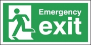 Emergency Exit Running Man Left Signs