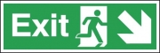 Exit Arrow Down Right Signs
