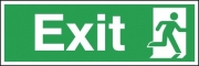 Exit Running Man Right Signs