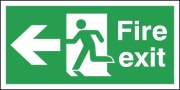 Fire Exit Arrow Left Signs