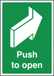 Push To Open Door Signs