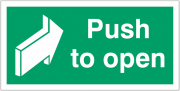 Push To Open Signs