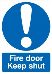 Fire Door Keep Shut Mandatory Signs
