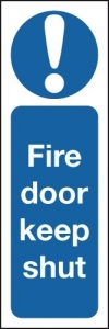 Fire Door Keep Shut Reflective Signs
