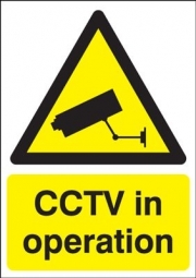 CCTV In Operation Window Cling Signs