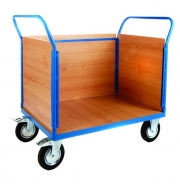 Platform Trolley with 3 Plywood Sides 