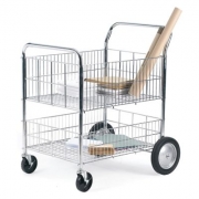 Stylish And Hygienic Chrome Plated Office Trolleys