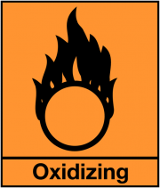 Oxidising Agent Symbol Labels