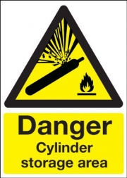 Danger Cylinder Storage Area Signs