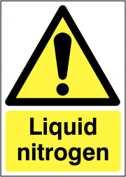 Warning Liquid Nitrogen Signs