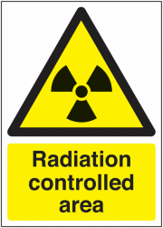 Radiation Controlled Area Signs