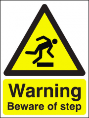Warning Beware Of Step Signs