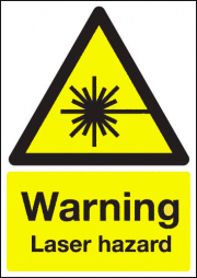 Warning Laser Hazard Signs