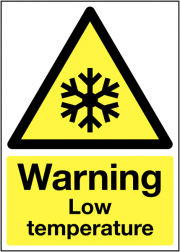 Warning Low Temperatures Signs