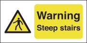 Warning Steep Stairs Signs