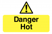 Danger Hot Labels