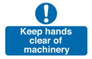 Keep Hands Clear Of Machinery Tamper Resistant Labels