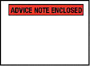 Advice Notes Enclosed Envelopes