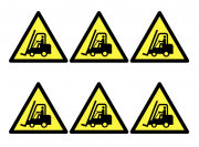 Warning Forklift Trucks Symbol Labels