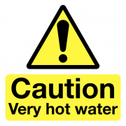 Caution Very Hot Water Labels