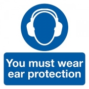 You Must Wear Ear Protection Labels