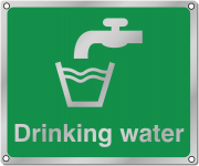 Drinking Water Aluminium Sign