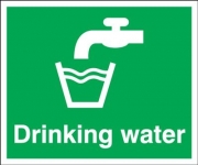 Drinking Water Polyester Material Signs