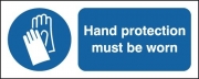 Hand Protection Must Be Worn Aluminium Signs