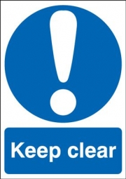 Keep Clear Reflective Signs