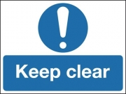 Keep Clear Mandatory Symbol Signs