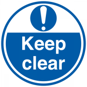Keep Clear Anti-Slip Heavy-Duty Floor Signs