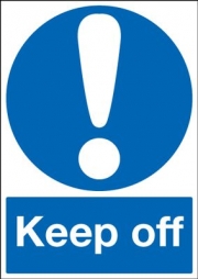 Keep Off Reflective Mandatory Sign