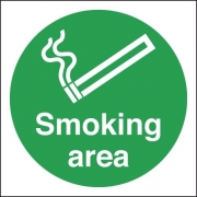 Smoking Area Circular Signs