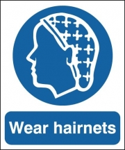 Wear Hair Nets Signs