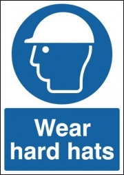 Wear Hard Hats Signs
