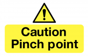 Caution Pinch Point Labels