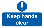 Keep Hands Clear Labels