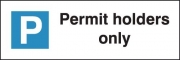 Permit Holder Only Parking Bay Signs