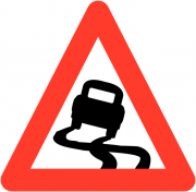 Slippery Road Surface Reflective Traffic Signs