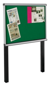 SCROLL Post Mounted Exterior Showcases