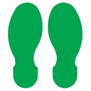 Toughstripe™ Green Footprints Floor Tapes