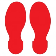 Toughstripe™ Red Footprints Floor Markers