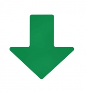 Green Toughstripe™ Arrow Symbol Floor Markers