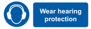 Wear Hearing Protection Labels