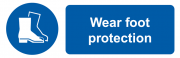 Wear Foot Protection Labels