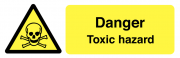 Danger Toxic Hazard On-the-Spot Labels