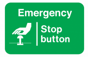 Emergency Stop Button Labels
