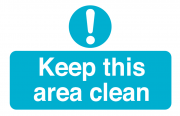 Keep this Area Clean Labels