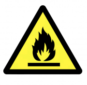 Flammable Hazard Symbol Labels