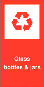 Glass Bottles and Jars Recycling Labels